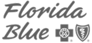 Florida Blue logo with health symbols.